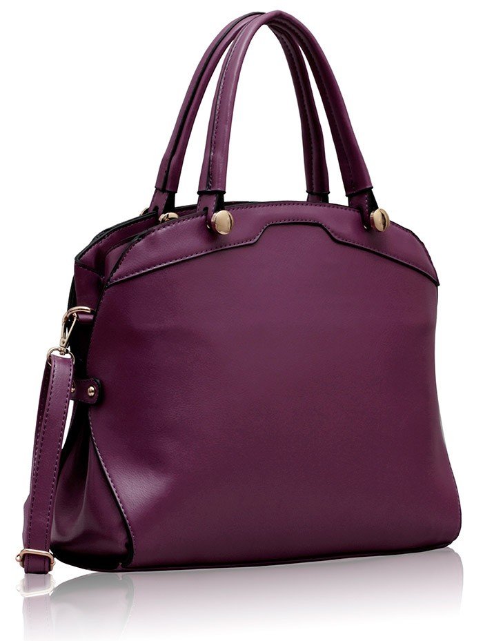 LS00214 - Purple Grab Shoulder Bag - Silk Avenue Pakistan