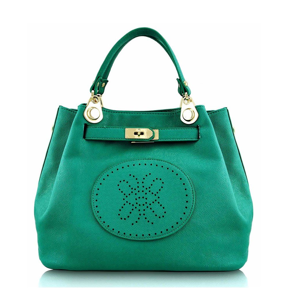 emerald green tote bag