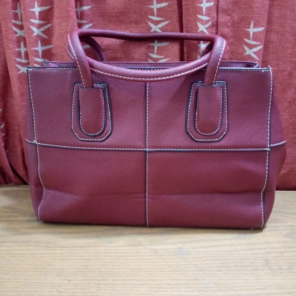 SA0031 - Burgundy Handbag - Silk Avenue Pakistan