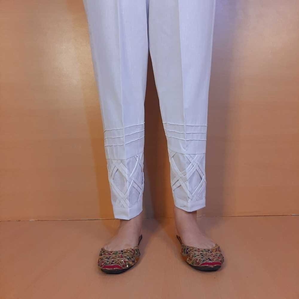Buy the best Purple chanderi silk pants for women in India